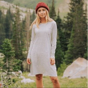 Albion long sleeve pin striped dress
